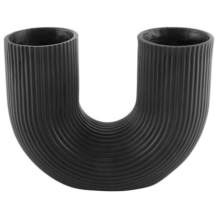 U-muotoinen maljakko, esteettinen kukkamaljakko, moderni kuivatut kukat, hartsiruukku, kukkaruukku kukille, toimistoon, kodin sisustukseen B