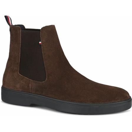 Tommy Hilfiger, Chelsea Boots Bruin, Heren, Maat:42 EU,suede