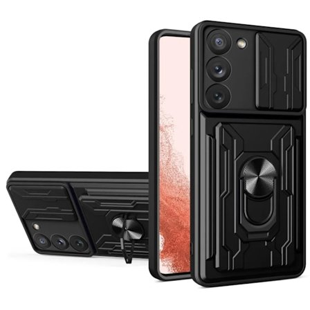 Galaxy S23 Plus Mobilskal Korthållare - Svart