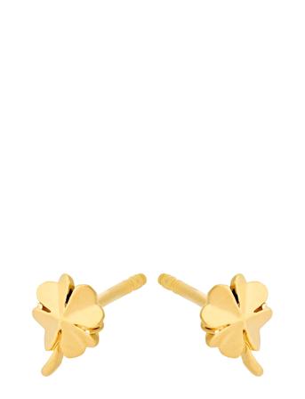 Clover Earsticks Accessories Jewellery Earrings Studs Gold Pernille Corydon