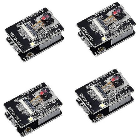 4-pakning Esp32-cam Wifi Bluetooth-kort Esp32-cam-mb -usb til seriell port Ch340g med Ov2640 kamera Mo