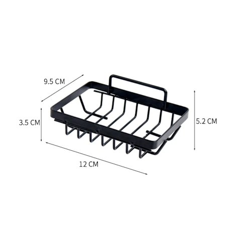 Tvålkoppsorganisatör, väggmonterad badrumsorganisatör, organiserare utan borrning
