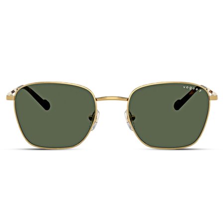 Lunettes de soleil polarisées hexagonales couleur vert & or | Vogue 0VO4322S pour hommes - Lunettes de soleil polarisantes