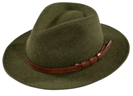 Alan Paine M's Richmond Felt Hat Olive