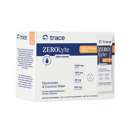 Trace Minerals ZEROLyte Elektrolytt Appelsin 30 porsjonsposer
