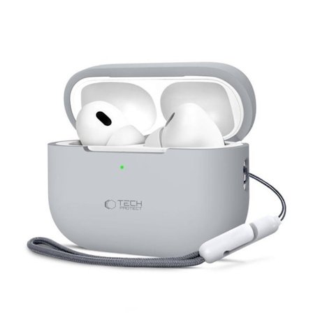 Tech-Protect Apple Airpods Pro 1/2 Skal Silikon - Crayon Grå