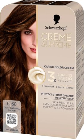 Schwarzkopf Creme Supreme Caring Color Creme, Hår, Hårfarve, Permanent Hårfarve