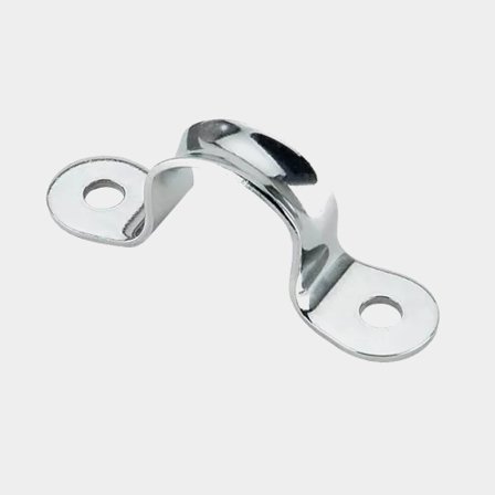 Golfare Harken Offshore Eyestrap, piatto, in acciaio inossidabile, 52 mm, 2 fori, confezione da 2
