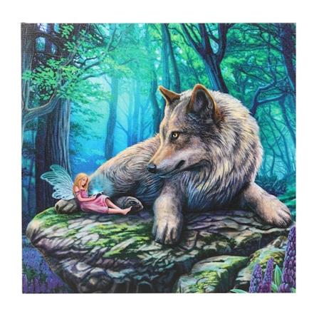 Lisa Parker Fairy Stories Canvas Framed Plaque One Size Green/B Green/Blue/Grey One Size