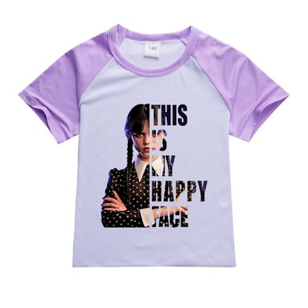 Wednesday Addams Printed Sports T-shirt Y8