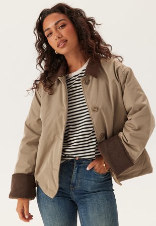 Pieces-Pcjorma Short Padded Jacket-L