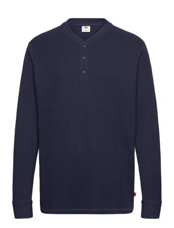 LEVI ́S Men Ls Thermal 3 Bttn Henley Navy Marinblå