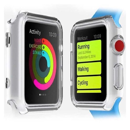 2-PACK Ultratunn TPU Skal Apple Watch 38mm