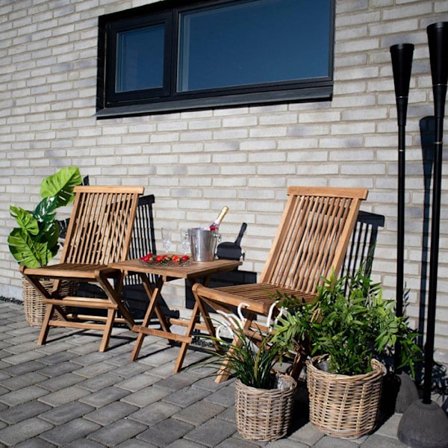2 trädgårdstolar i teak TOLEDO