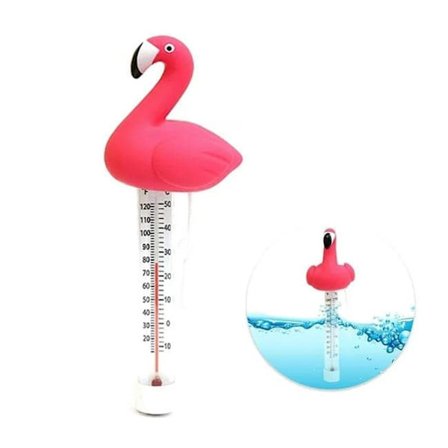 Flydende pooltermometer - Temperaturmåler til indendørs og udendørs pools med snor_TF_TF