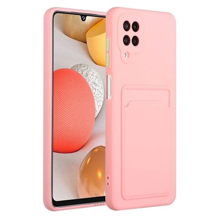 Card Holder Cover til Samsung Galaxy A12 5g - Lyserød