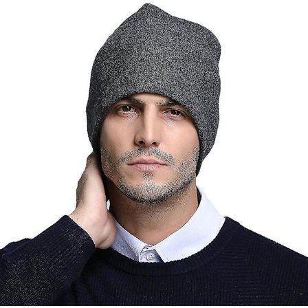 Herrar 100 % australiensisk merinoull mössa lätt vikt varma skallmössor