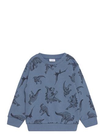 Nmmvifelix Ls Loose Sweat Unb Tops Sweat-shirts & Hoodies Sweat-shirts Blue Name It