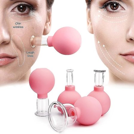 Massage Body Cups Rubber Vacuum Cupping Glasses Face Skin Lifting Body Facial Cupping Therapy Tool