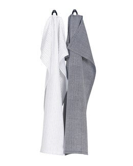 Kjøkkenhåndkle Bianca 2-pk resirkulert Marine