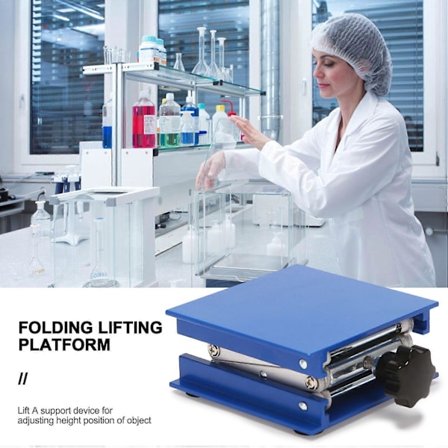 Laboratoriejekk sakseløfteplattform i aluminiumslegering / Sammenleggbart løftebord Pad Høydekontroll Pre