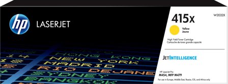 HP 415X gul original LaserJet-tonerkassett med hög kapacitet, 192018046405