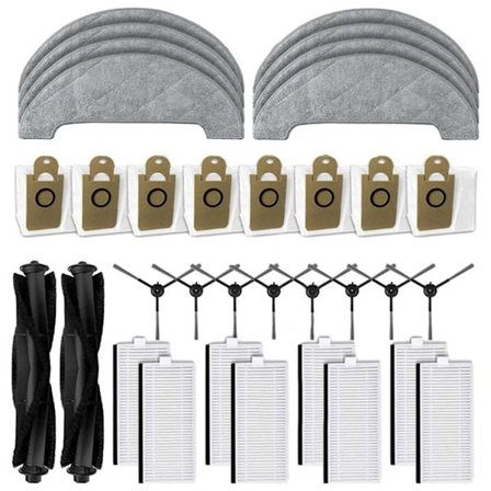 Til För L6 Pro Robotstøvsuger Hovedsidebørster HEPA-filter Moppeklud Støvposer Reservedel_Specielle gaver