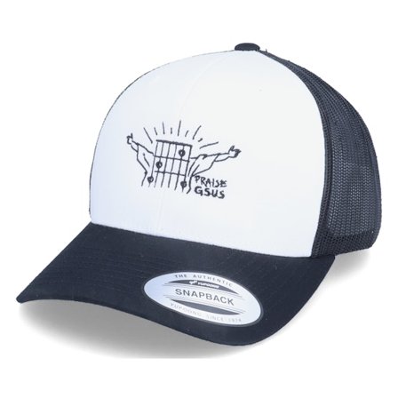 Abducted - White trucker Gorra - Praise Gsus White/Black Trucker @ Hatstore