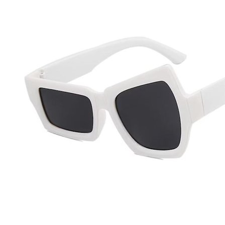 WABJTAM Sjove fest solbriller asymmetriske firkantede stel Nyhed briller