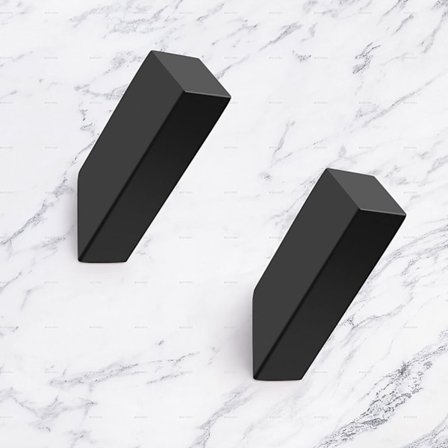 Sort håndklædeholder SUS 304 rustfrit stål moderne sort vægkrog kraftig badeværelseskrog_tfrf