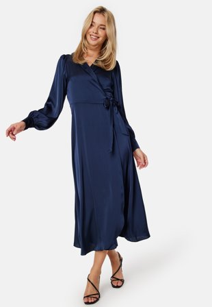 VILA Vienna Ravenna L/S Ankle Wrap Dress Klær