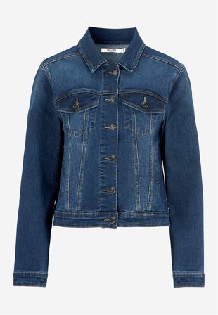 Cellbes of Sweden - Jeansjacka med stretch - mellanblå / denim - för damer - 42/44