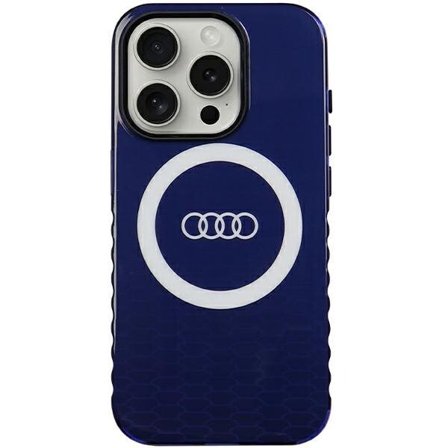 Audi IML Big Logo MagSafe-etui til iPhone 15 Pro - blå