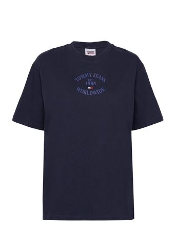 Tjw Rlx Worldwide Tee T-shirts & Tops Short-sleeved Marineblå Tommy Jeans*Betinget Tilbud