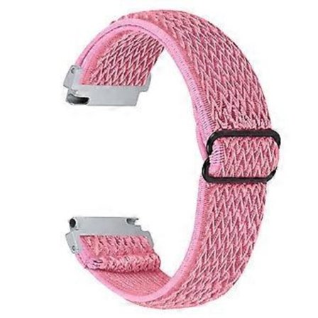 Kompatibel med Huami Amazfit GTR 47mm/Pace/Stratos/Stratos 2 Justerbart elastiskt klockarmband Universellt 22mm klockarmband med spänne (Rosa)