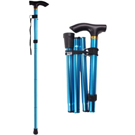 Foldbare vandrestave til kvinder og ældre mænd, letvægts foldbare balancestokke til seniorer, justerbare vandrestave til voksne.
