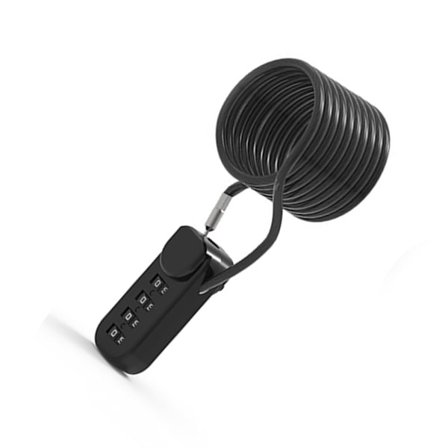 120cm Återställbart Kombinationskabellås för Bagage, Ryggsäckar och Mer