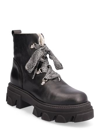 Boot Shoes Boots Ankle Boots Laced Boots Svart Sofie Schnoor
