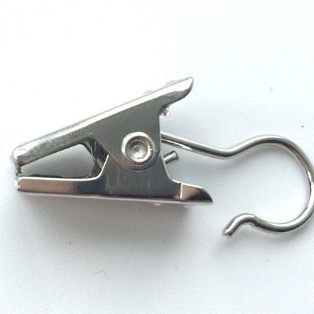 Rostfria gardinklämmor i metall, hängande krokar för gardiner, foton, heminredning, 50-pack, silver, 35 mm
