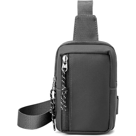 Mini Sling Bag - Herr Dam Liten Vattentät Crossbody Casual Phone Bröstväska för vandring