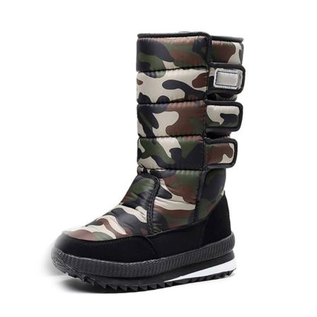 Herr Snö Sneakers Stövlar Under Knä Skor Utomhus Anti-Slip Vattentäta Stövlar Vintervärmande Ny black 41