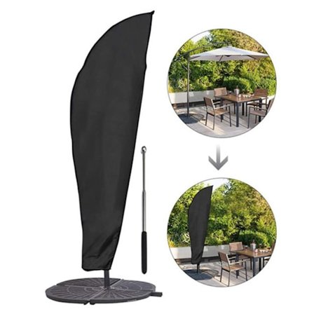 Housse för parasoll LUNAVO 280cm Vattentålig och dammtålig parasollhusse Inkluderar en förvaringspåse med snöre