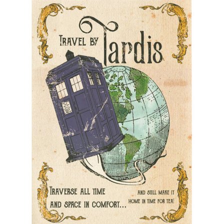 A3 Print - Doctor Who - Travel by Tardis