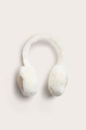 Kappahl | Lurvete ørevarmere | Offwhite