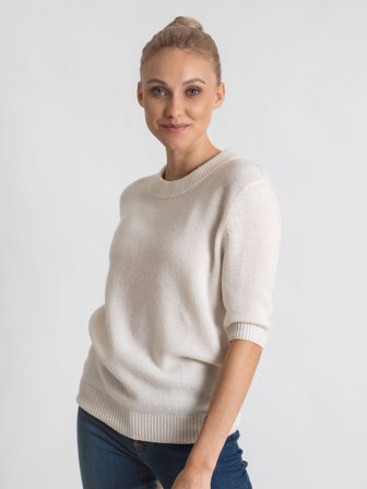 Kashmina - Kashmirgenser "Sofia" - hvit - Size XL