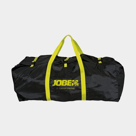 Borsa di stoccaggio per ciambella JOBE Tube Bag 3-5P, nero/giallo, adatta per ciambelle per 3 - 5 persone