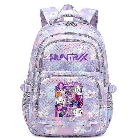 Kpop Demon Hunters Trykk Ryggsekk Studenter Skolesekk _a A