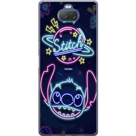 Sony Xperia 10 Plus Genomskinligt Skal Stitch Neon
