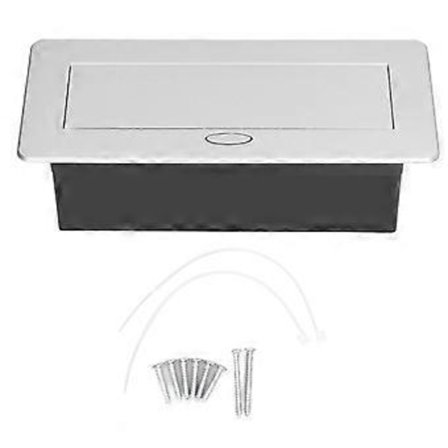 Golvuttag Eluttag Inbyggd Skrivbord Pop Up Uttag Lock Box Kit EU Standard 250V 16A ( )