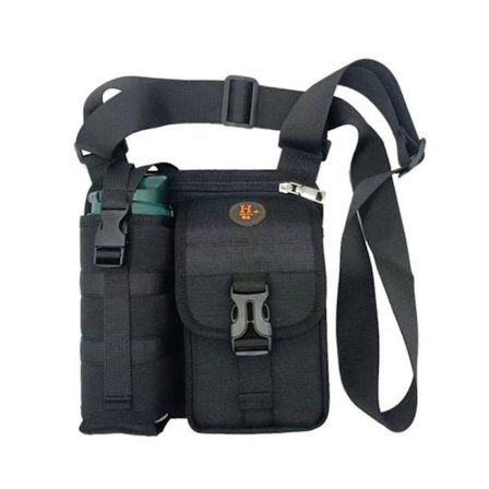 Skuldertasker med vandflaskeholder, rygsæk med vandflaskeholder, crossbody taske, til rejser, fitnesscenter